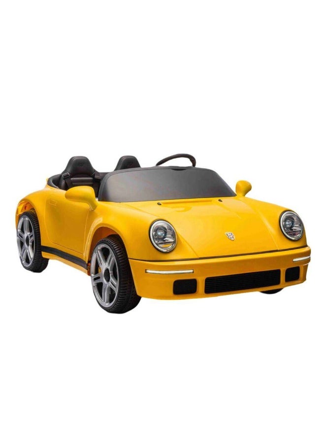 Porsche سيارة بورش 911 راف 2 مقعد كهربائية للركوب (24 فولت، صفراء) - Image 1